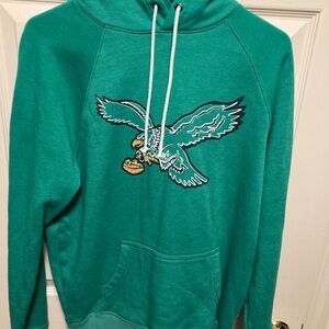 Men’s Small Philadelphia Eagles Hoodie Kelly Green Vintage Logo